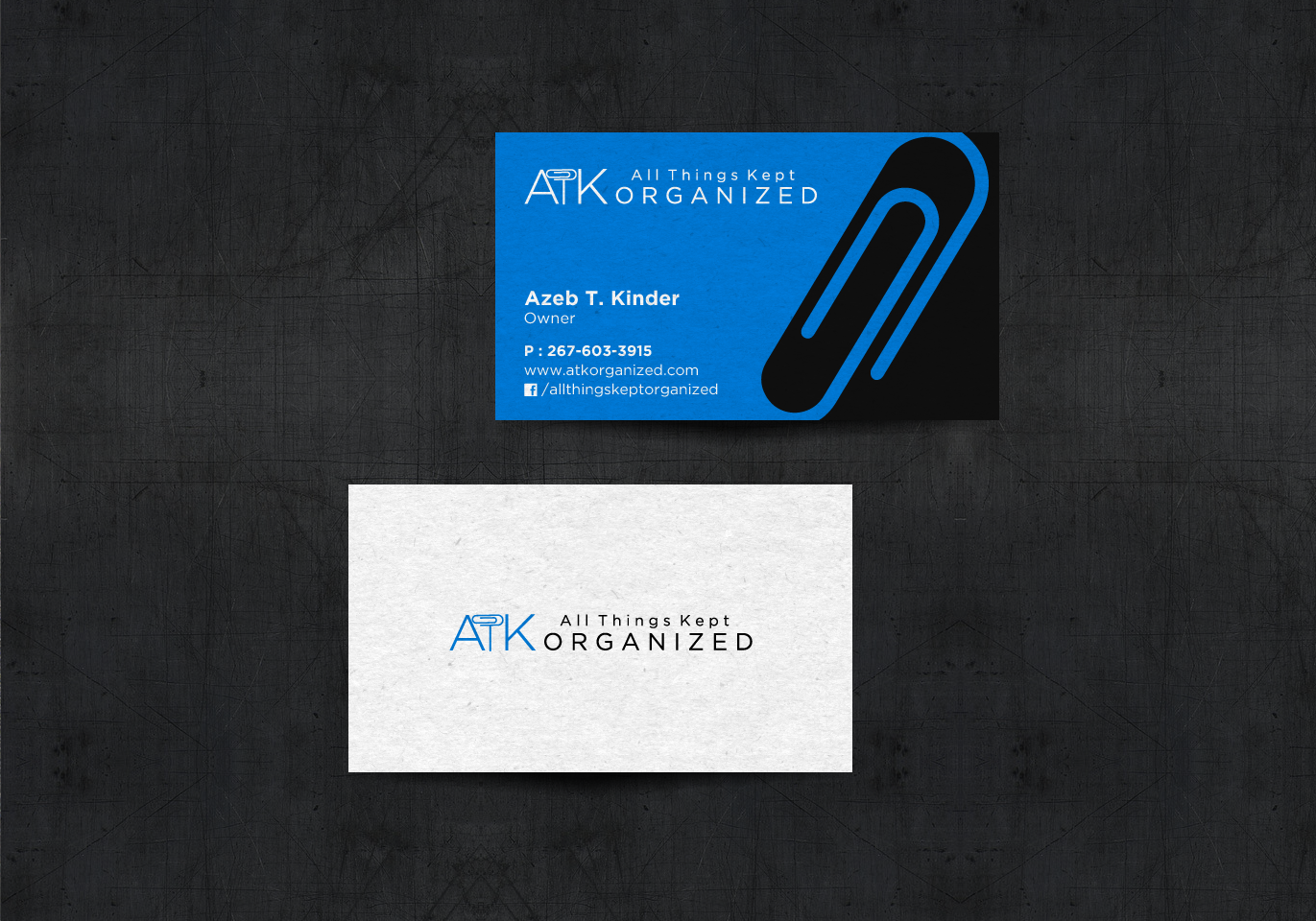 Business Card Design by chandrayaan.creative for All Things Kept Organized | Design #11575878