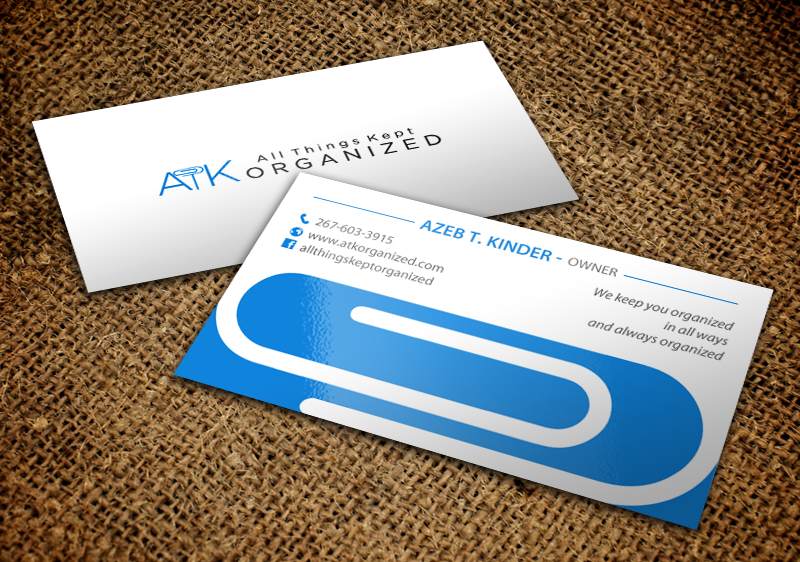 Design de Carte de Visite par chandrayaan.creative pour All Things Kept Organized | Design #11603940