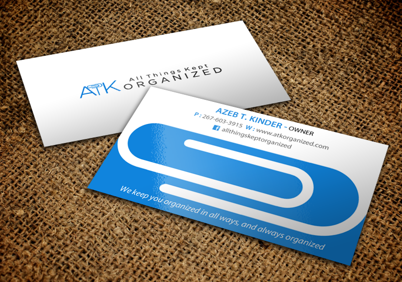 Business Card Design by chandrayaan.creative for All Things Kept Organized | Design #11603941