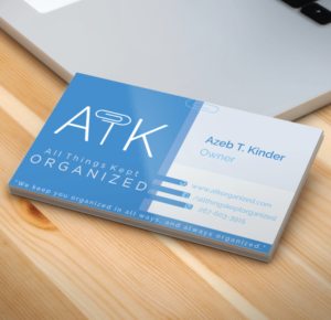 Business Card Design by rodgerskl for All Things Kept Organized | Design: #11577908