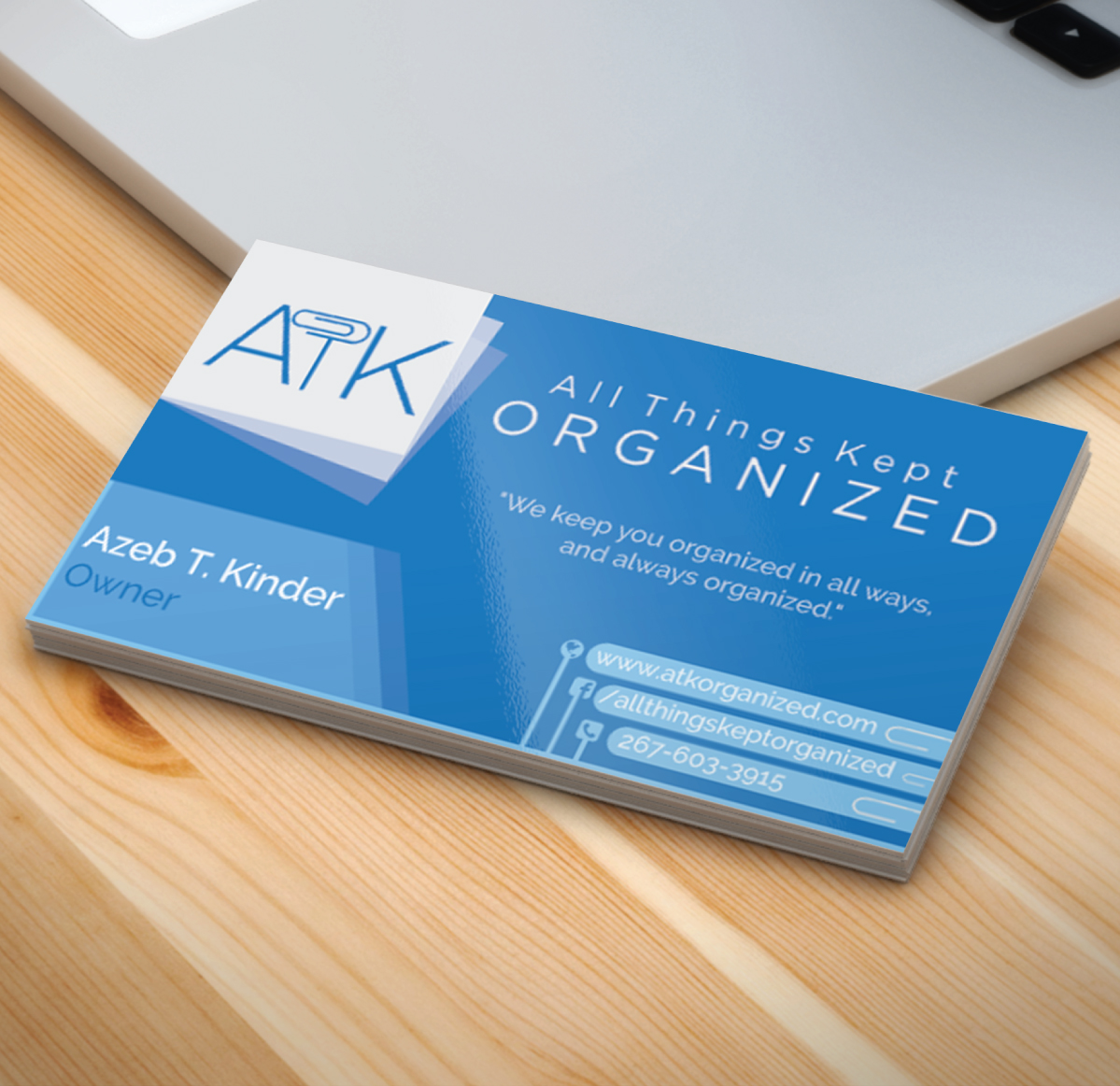 Business Card Design by rodgerskl for All Things Kept Organized | Design #11577931