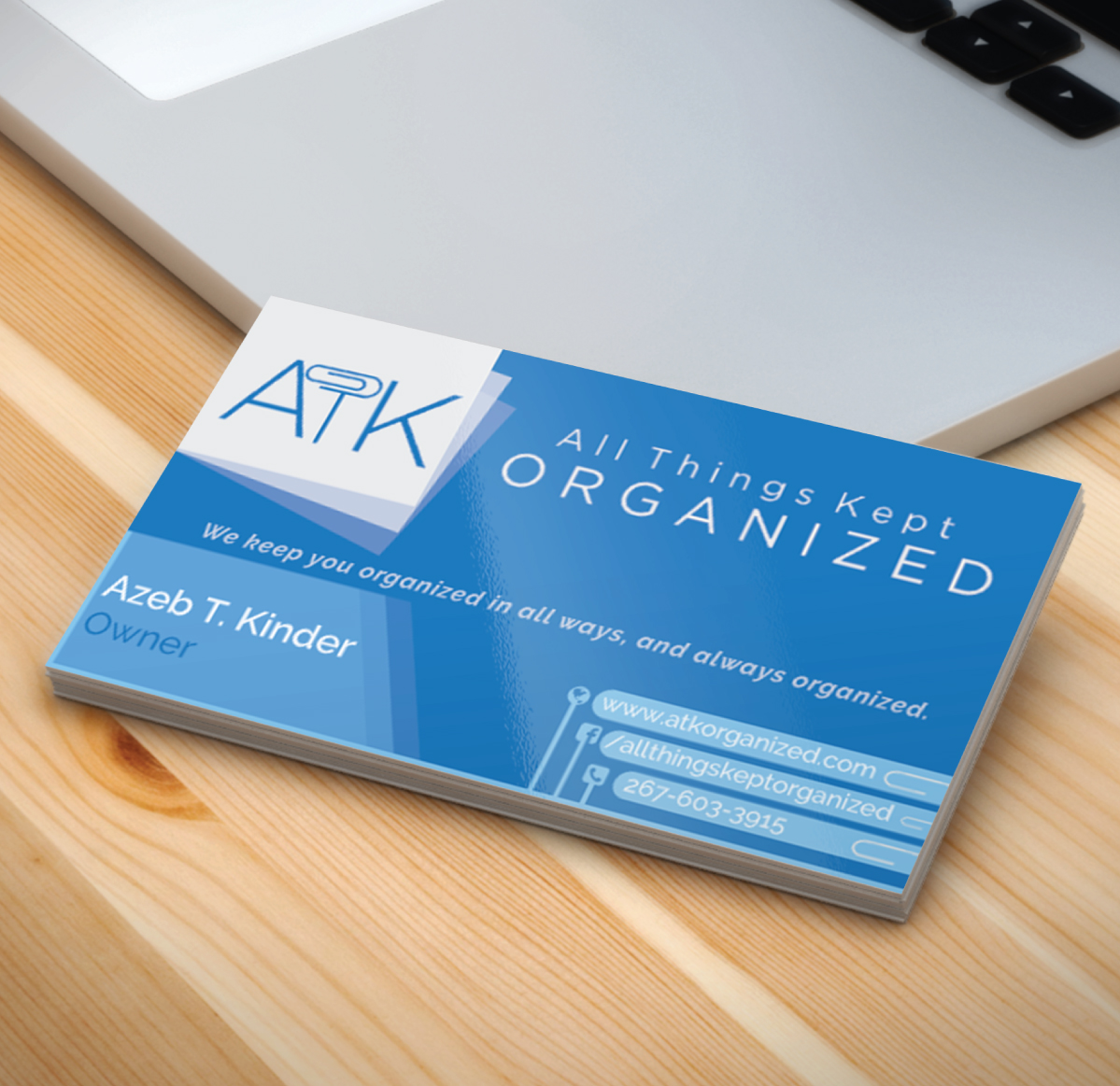 Business Card Design by rodgerskl for All Things Kept Organized | Design #11581285