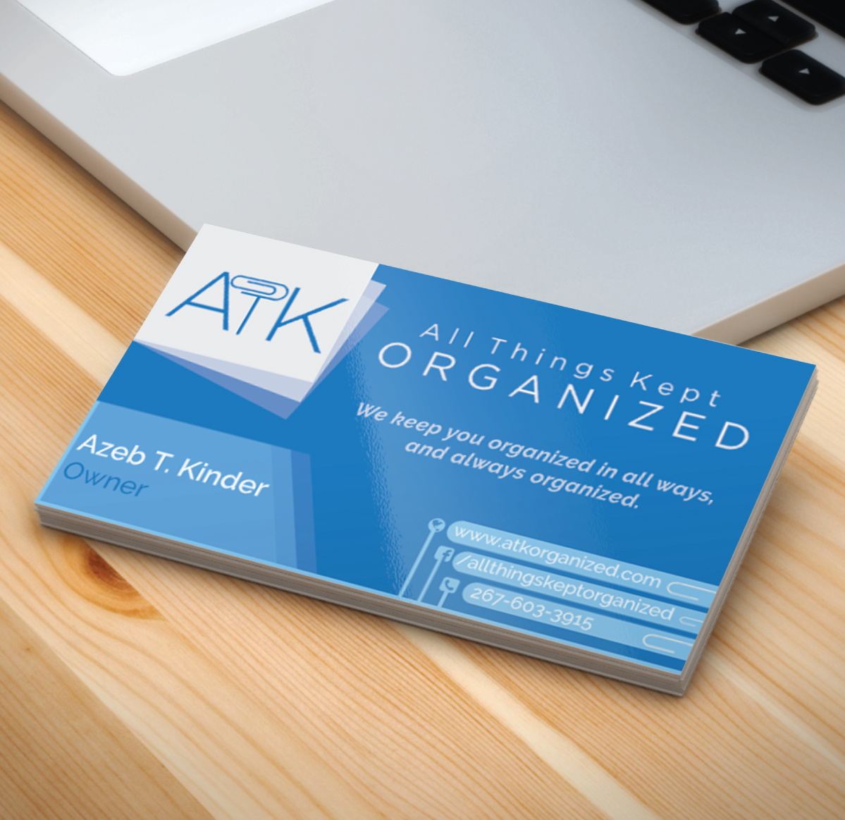 Business Card Design by rodgerskl for All Things Kept Organized | Design #11581288