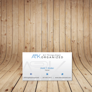 Diseño de Tarjeta de Presentación por tanmoy.pramanik para All Things Kept Organized | Diseño: #11565733
