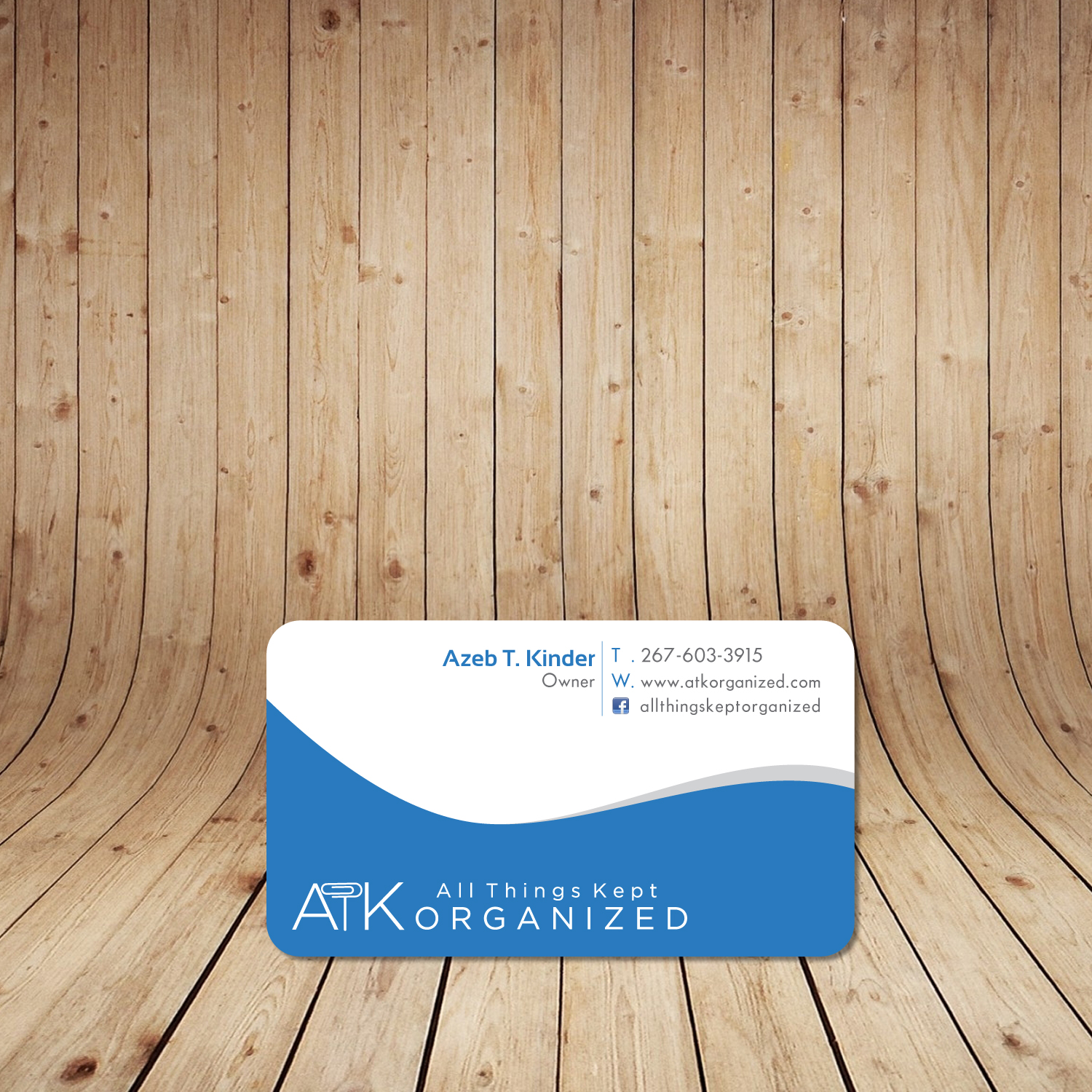 Design de Carte de Visite par tanmoy.pramanik pour All Things Kept Organized | Design #11565736