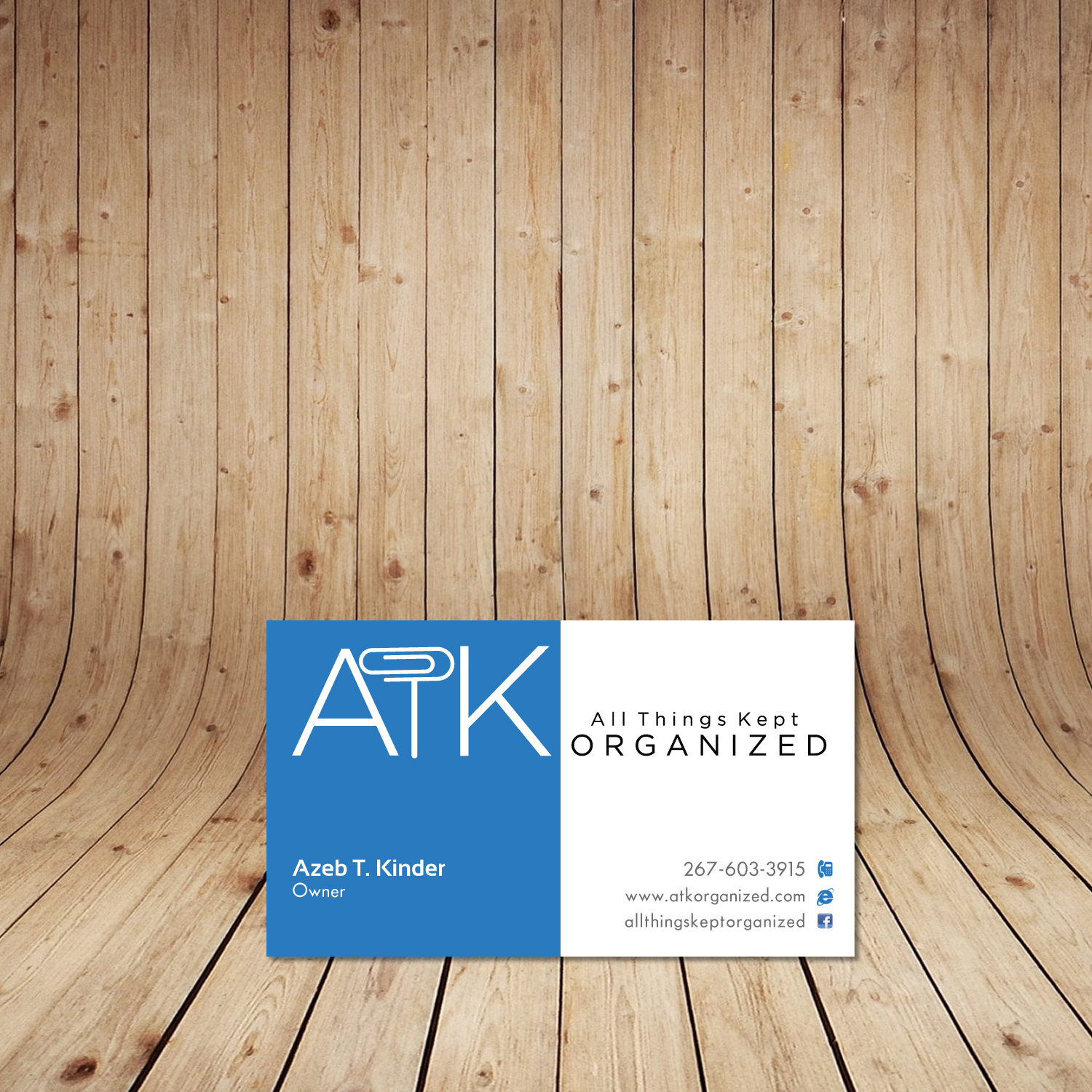 Design de Carte de Visite par tanmoy.pramanik pour All Things Kept Organized | Design #11565738