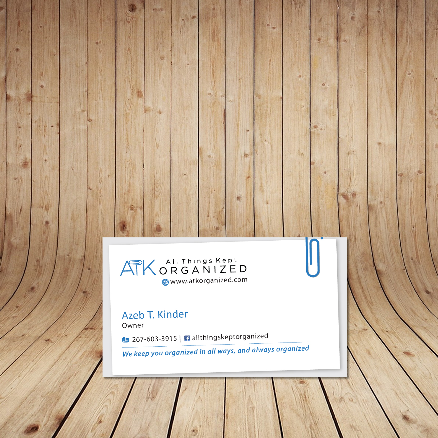 Business Card Design by tanmoy.pramanik for All Things Kept Organized | Design #11588333