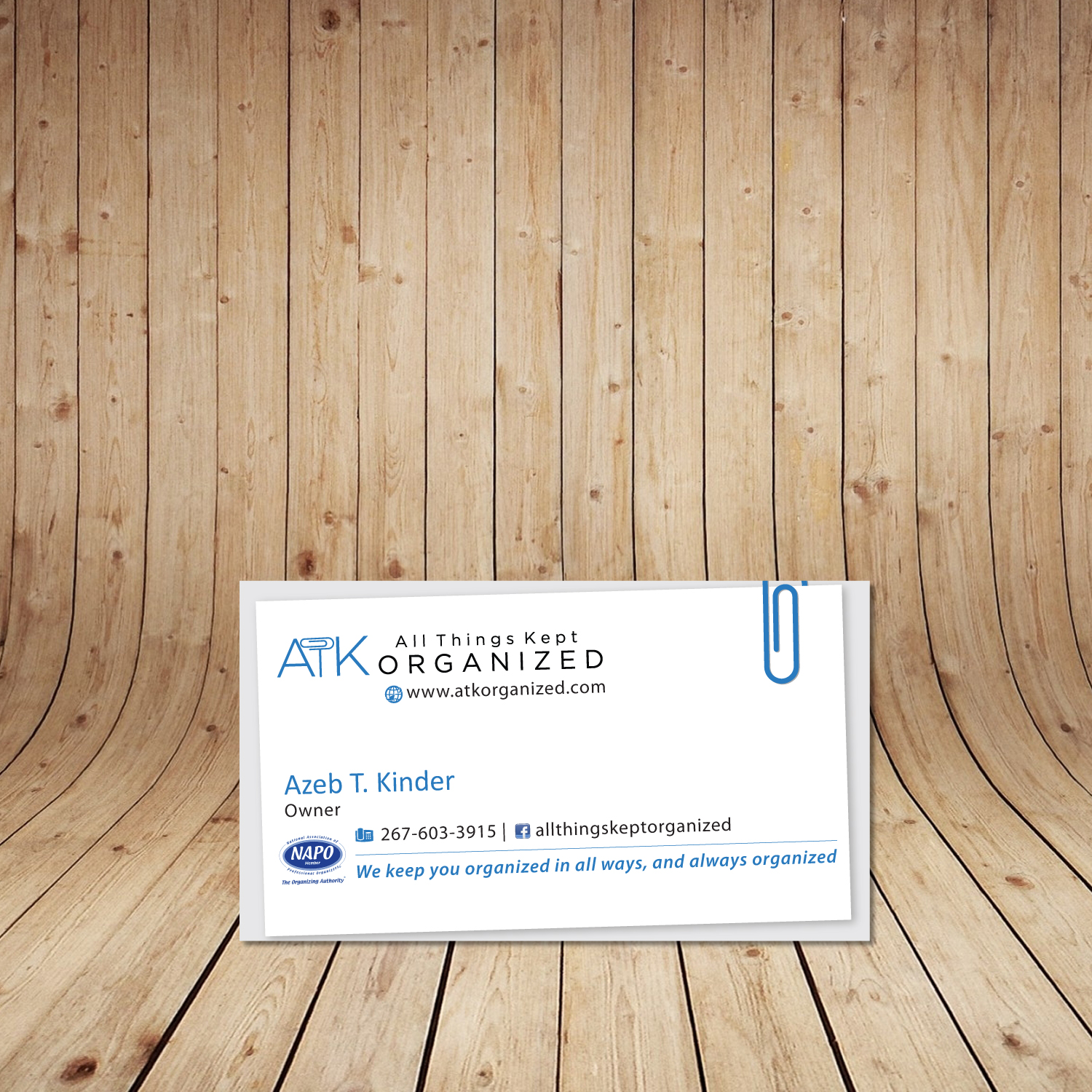 Business Card Design by tanmoy.pramanik for All Things Kept Organized | Design #11652976