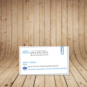 Business Card Design by tanmoy.pramanik for All Things Kept Organized | Design: #11652976