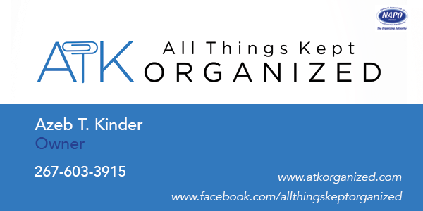 Visitenkarten-Design von Beverly Gage für All Things Kept Organized | Design #11667062