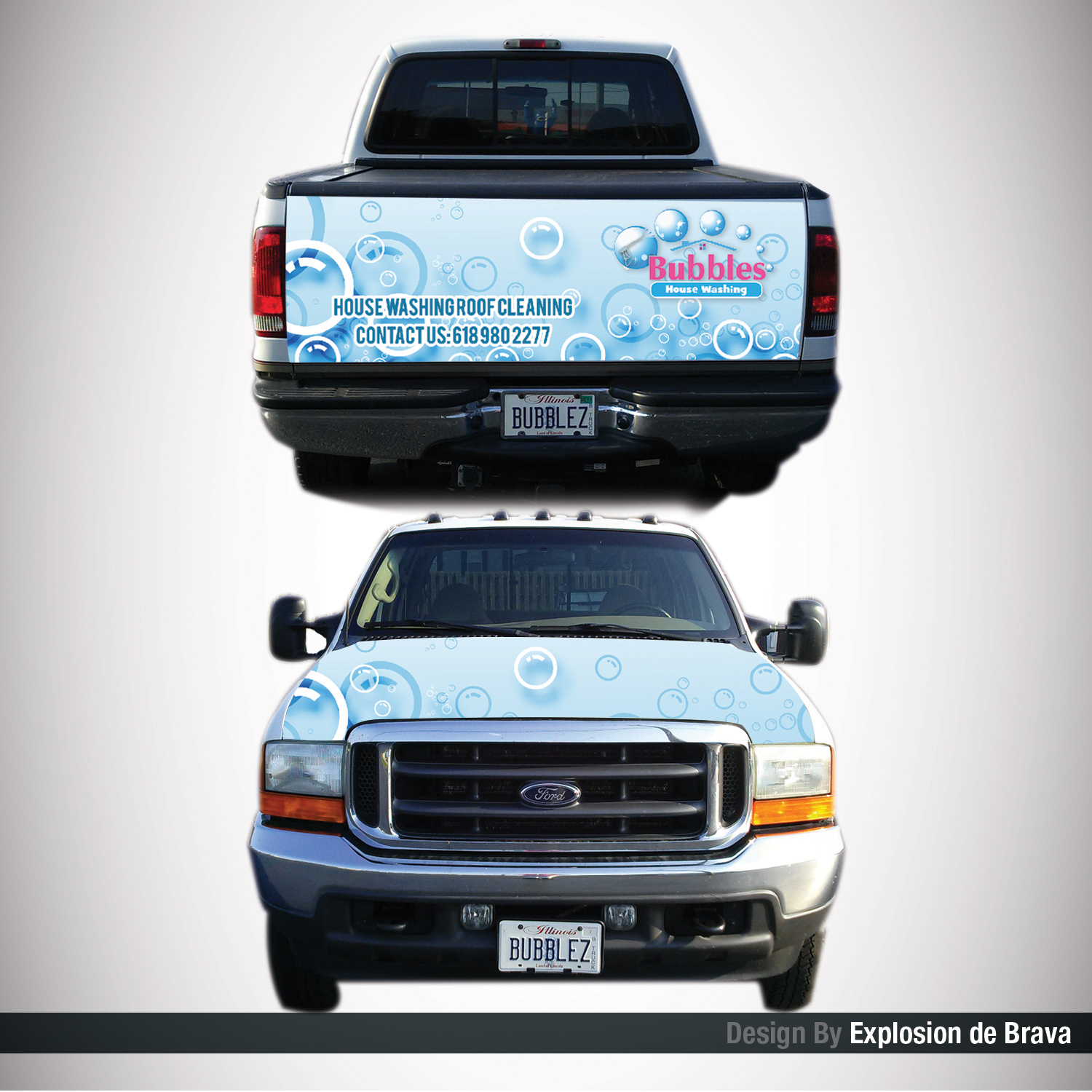 Signage Design by BHAMQR for Bubbles House Washing | Design #11633200