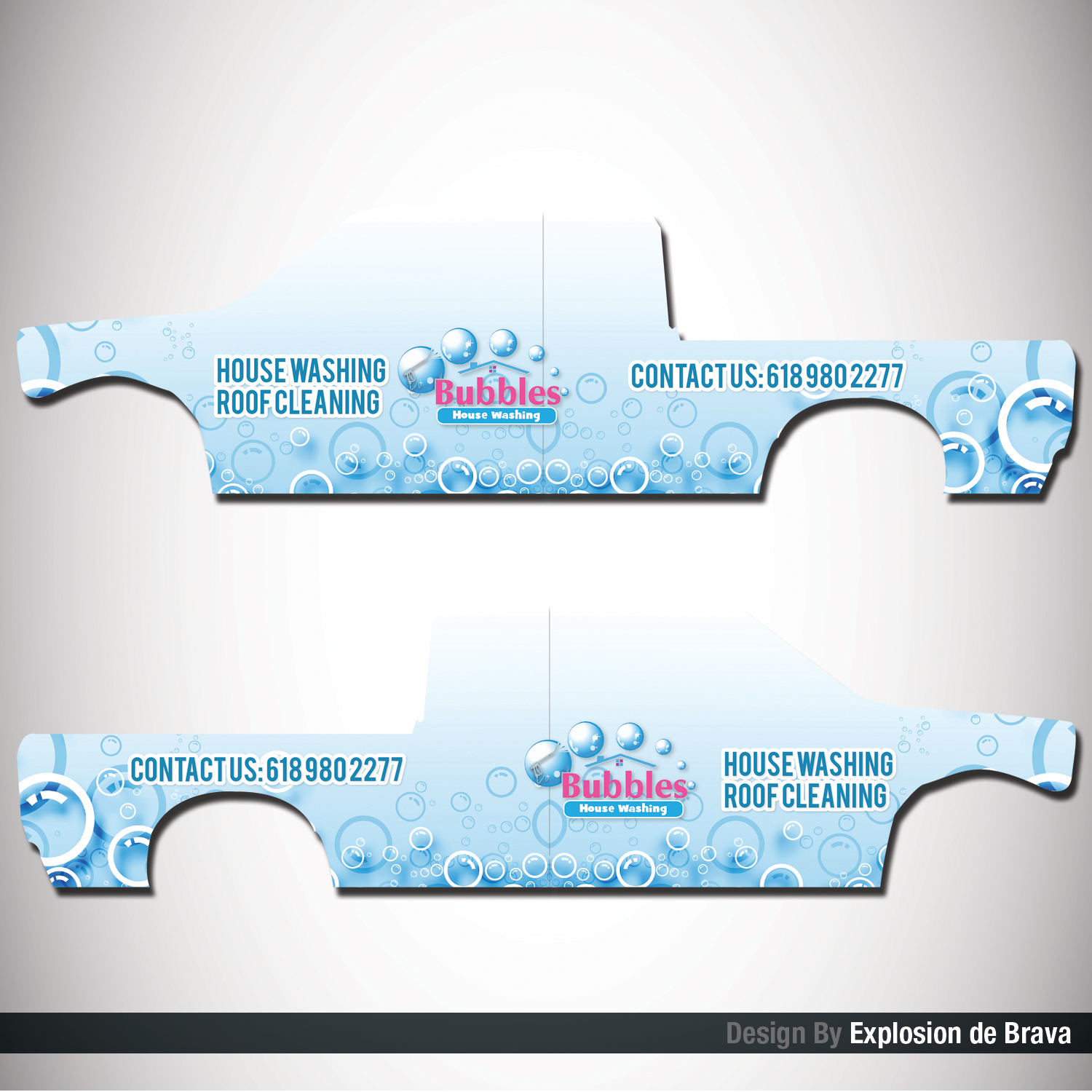 Schilder-Design von BHAMQR für Bubbles House Washing | Design #11633202