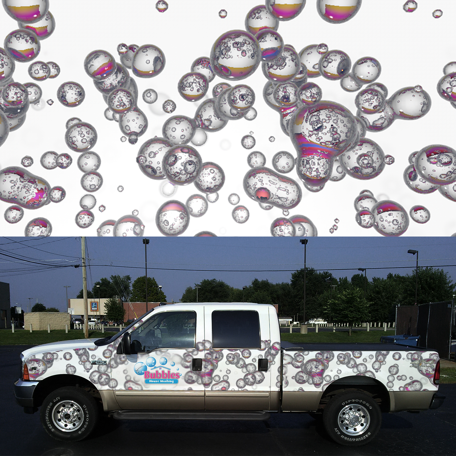 Diseño de Señalética por enachi.diana para Bubbles House Washing | Diseño #11627352
