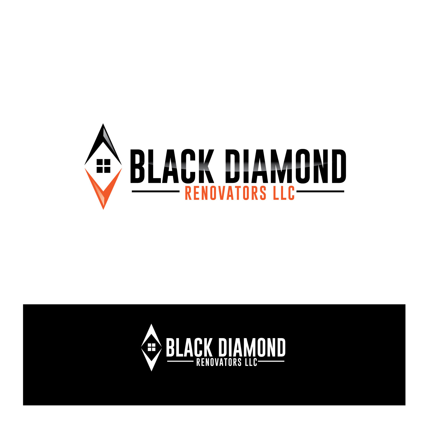 Logo-Design von C1 Media für black Diamond Renovators LLC | Design #11597150