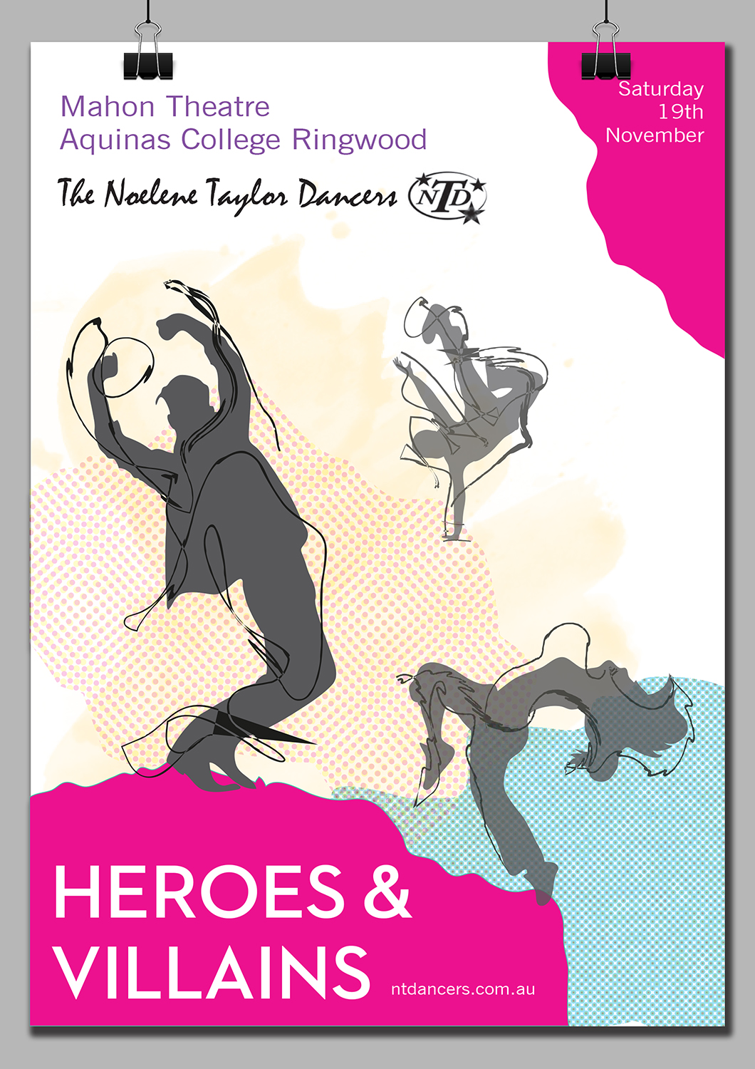 Poster Design by alex989 for The Noelene Taylor Dancers | Design #11585188