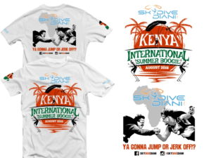 T-shirt Design by 2ndfloorharry for Skydive Diani | Design: #11619736