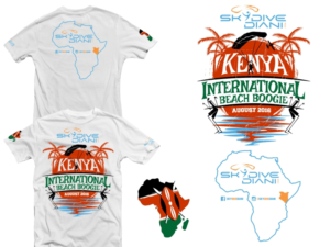 Skydive Diani International Summer Boogie T-Shirt Design | Design de T-shirt par 2ndfloorharry