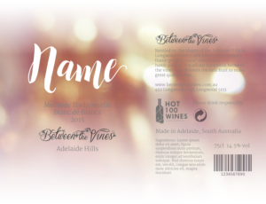 Label Design by Eleanor Short for Between the Vines | Design: #11625432