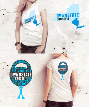 Downstate CrossFit tee shirt design | Diseño de Camiseta por Kero