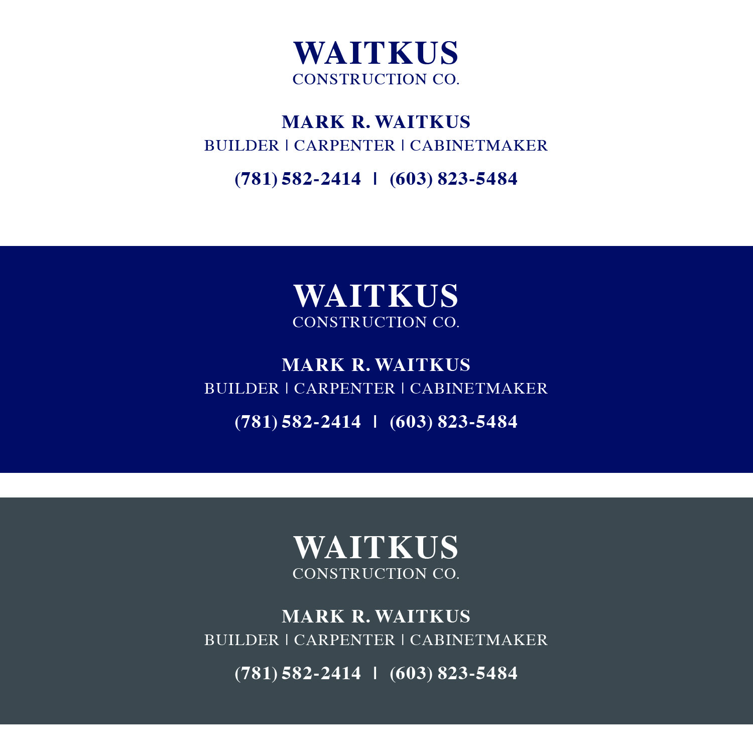 Signage Design by masher for Waitkus Construction Company | Design #11589257