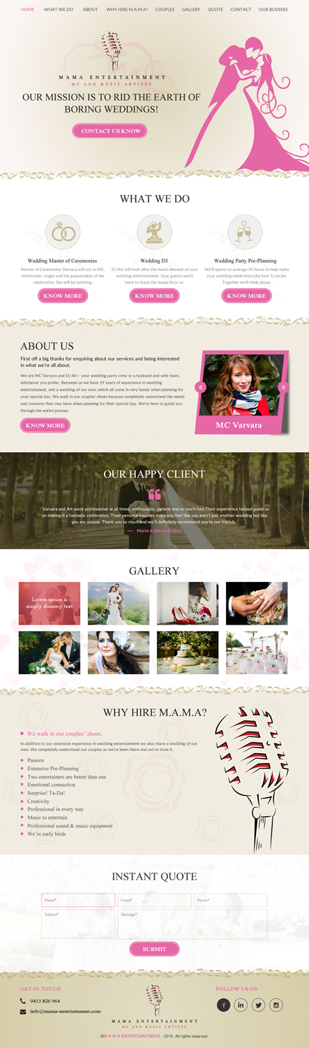 Web-Design von rightway für V&A Creative Pty Ltd  | Design #11608566