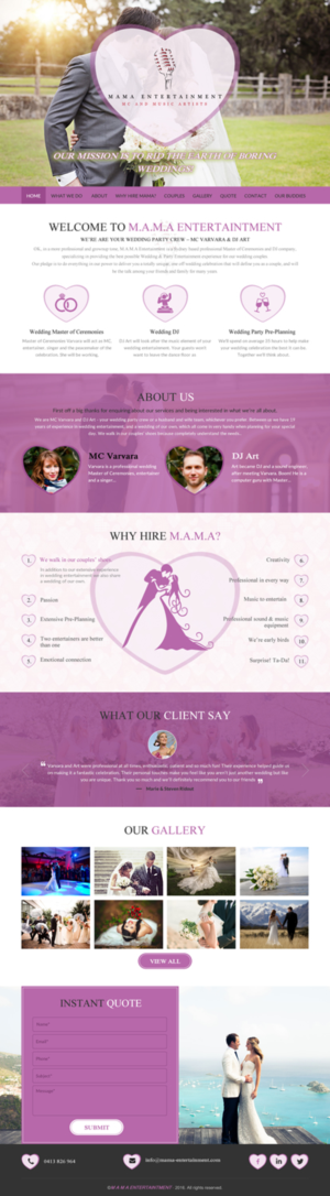Web-Design von rightway für V&A Creative Pty Ltd  | Design: #11608573