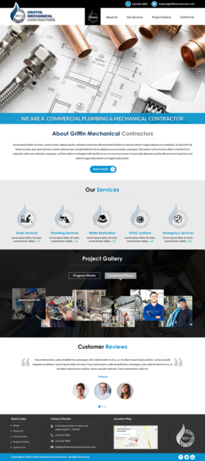 Griffin Mechanical Contractors needs a Website | Diseño Web por Sbss