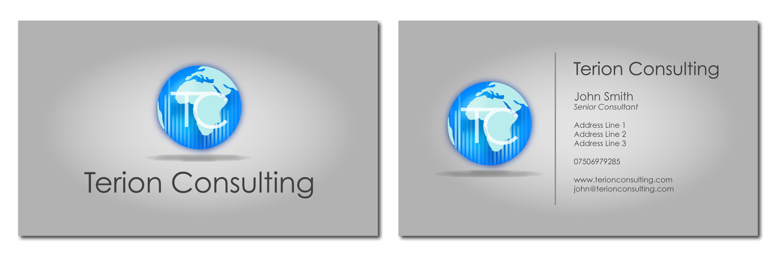 Business Card Design by Christine Plumb for Terion Consulting | Design #24855