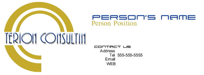 Business Card Design by Kazz for Terion Consulting | Design #24693