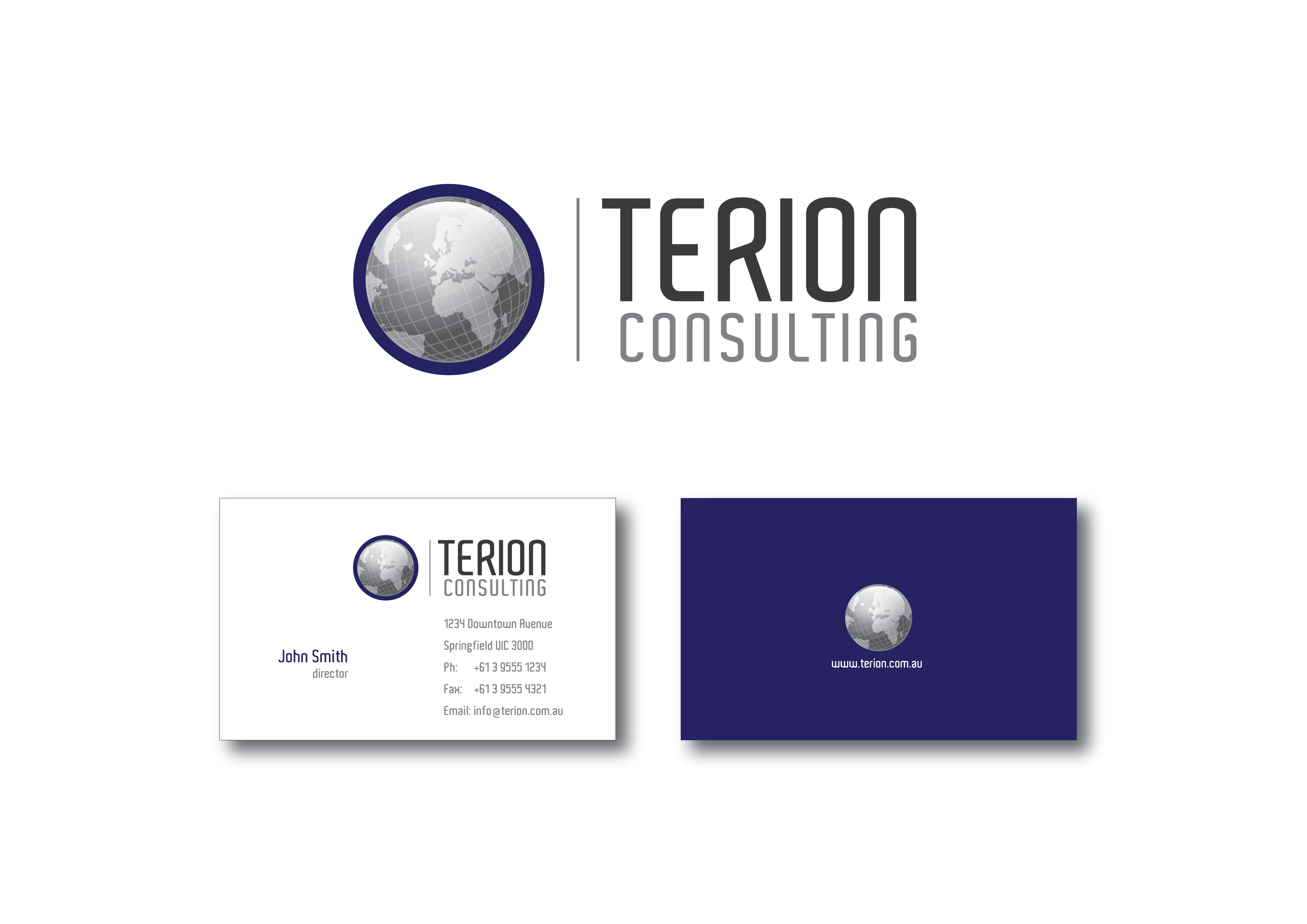 Business Card Design by S.R.Graphic Design for Terion Consulting | Design #24681