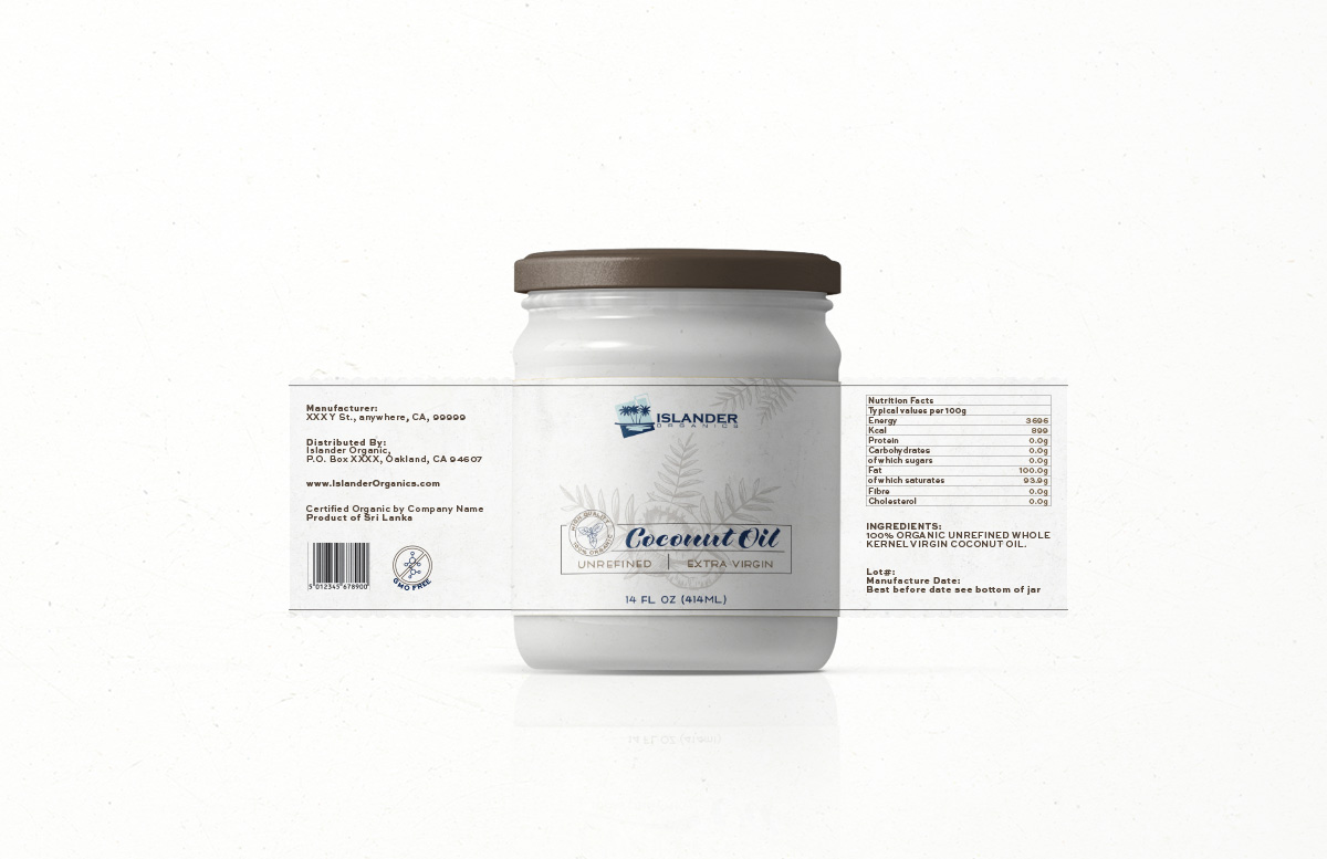 Label Design by Silkyluss for Islander Organics | Design #11650909