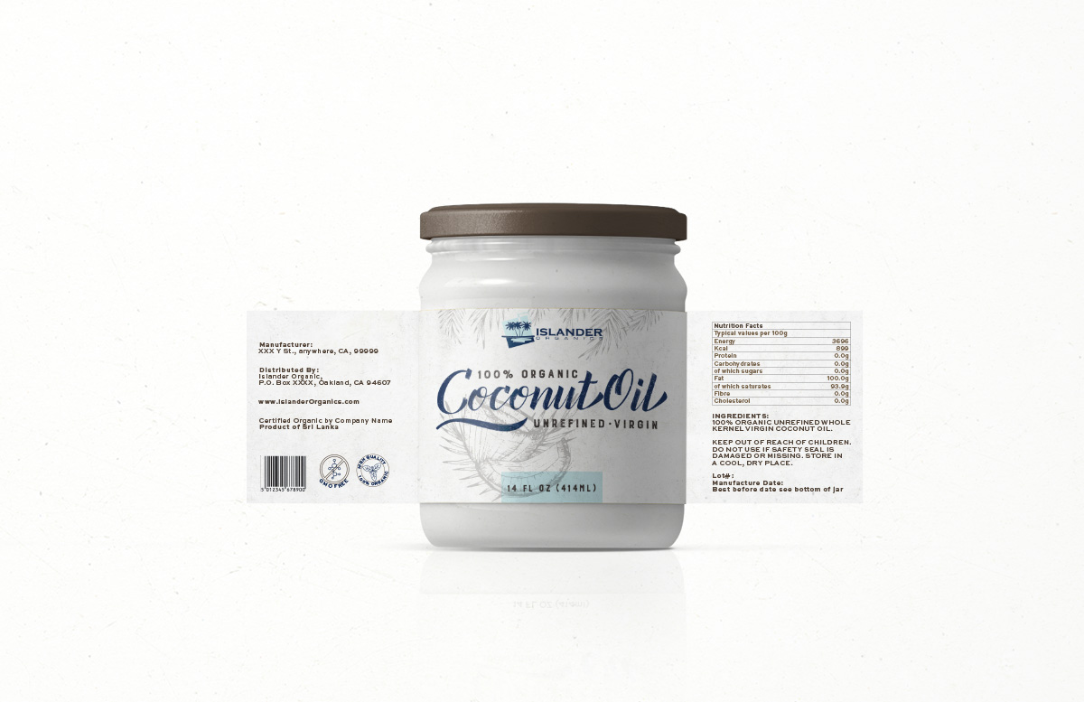 Label Design by Silkyluss for Islander Organics | Design #11673839