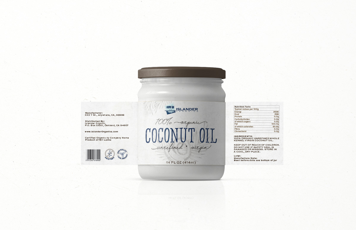 Label Design by Silkyluss for Islander Organics | Design #11673840