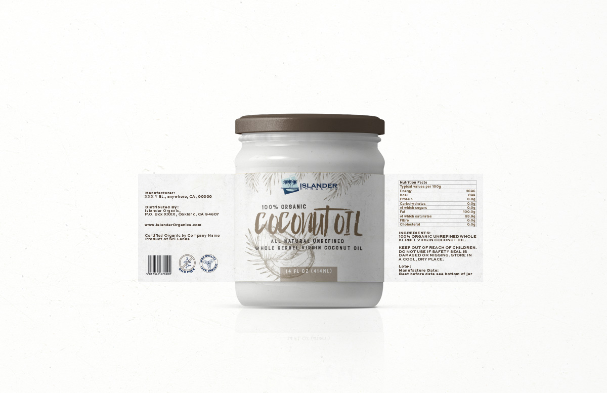 Label Design by Silkyluss for Islander Organics | Design #11673842