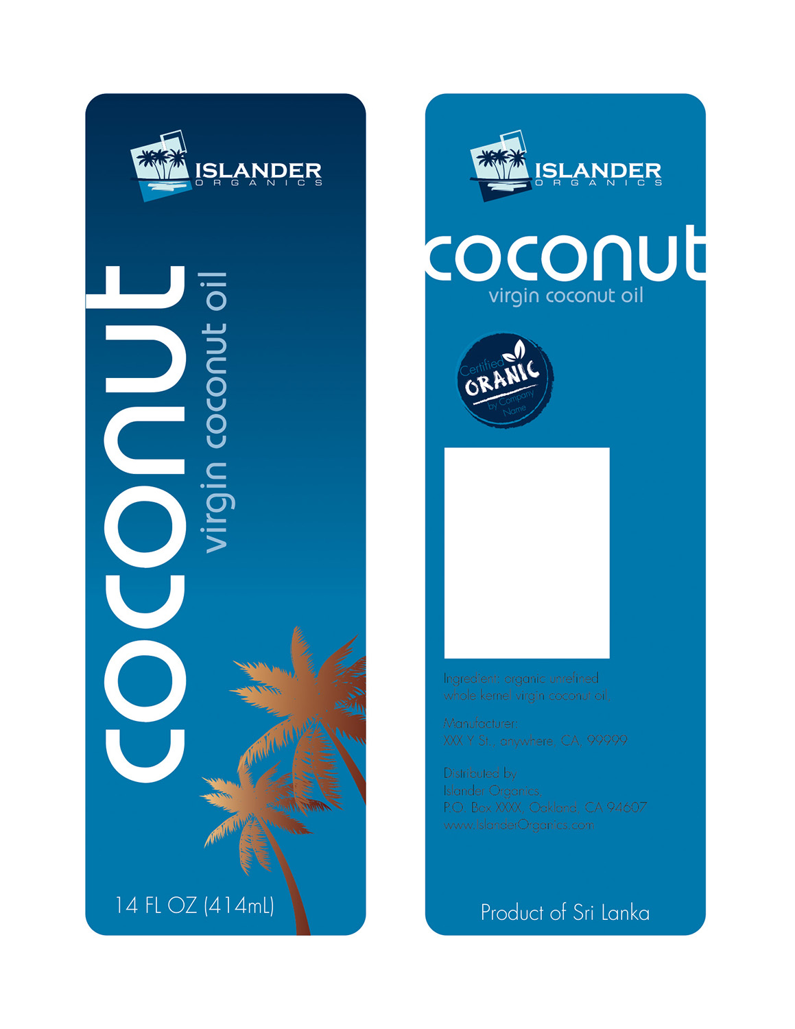 Label Design by Vishal Vishwakarma  for Islander Organics | Design #11618598