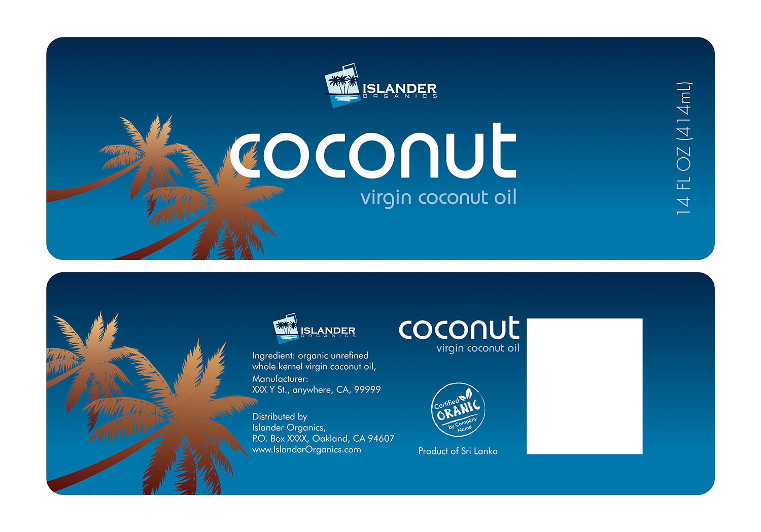 Label Design by Vishal Vishwakarma  for Islander Organics | Design #11663019