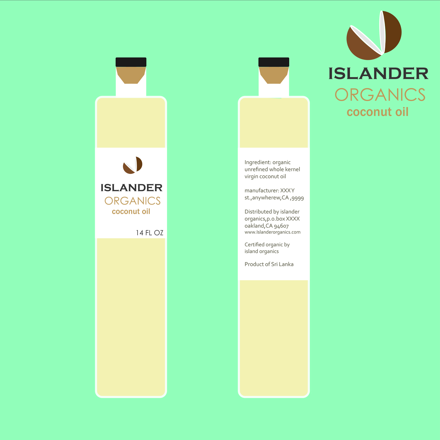 Label Design by Orvee  for Islander Organics | Design #11652176