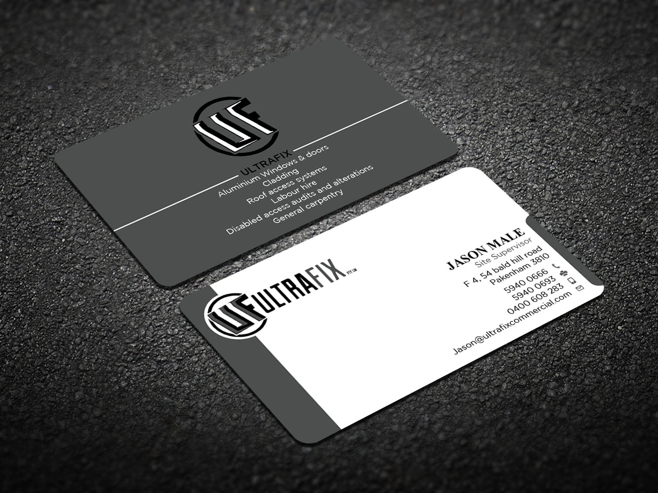 Business Card Design by Verified artistry (Design garden) for Ultrafix | Design #11661036
