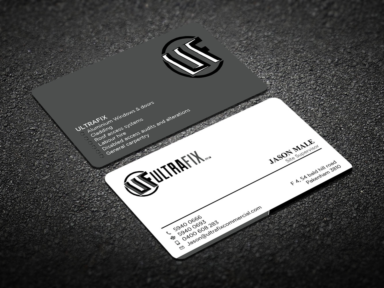 Business Card Design by Verified artistry (Design garden) for Ultrafix | Design #11661039