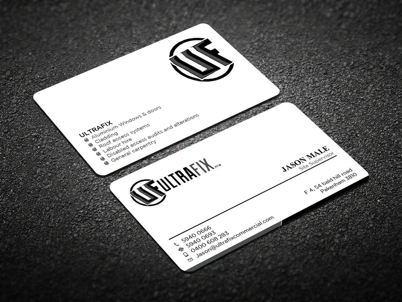 Business Card Design by Verified artistry (Design garden) for Ultrafix | Design #11661042