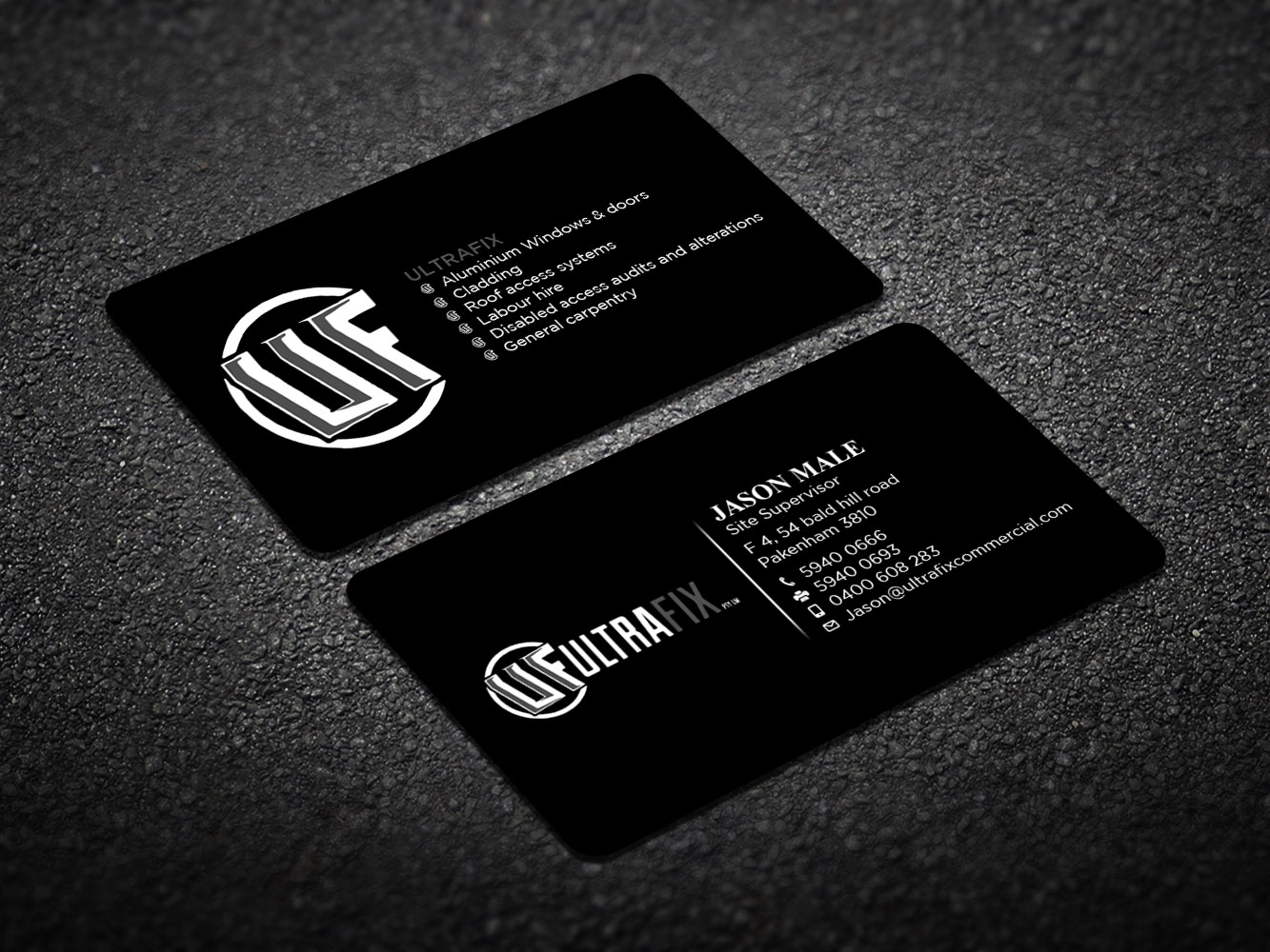 Business Card Design by Verified artistry (Design garden) for Ultrafix | Design #11661048
