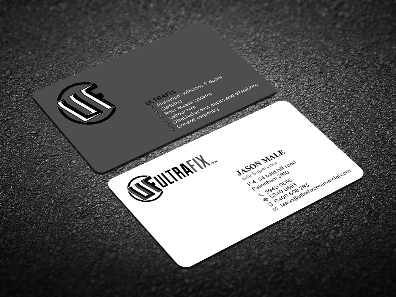 Business Card Design by Verified artistry (Design garden) for Ultrafix | Design #11661050
