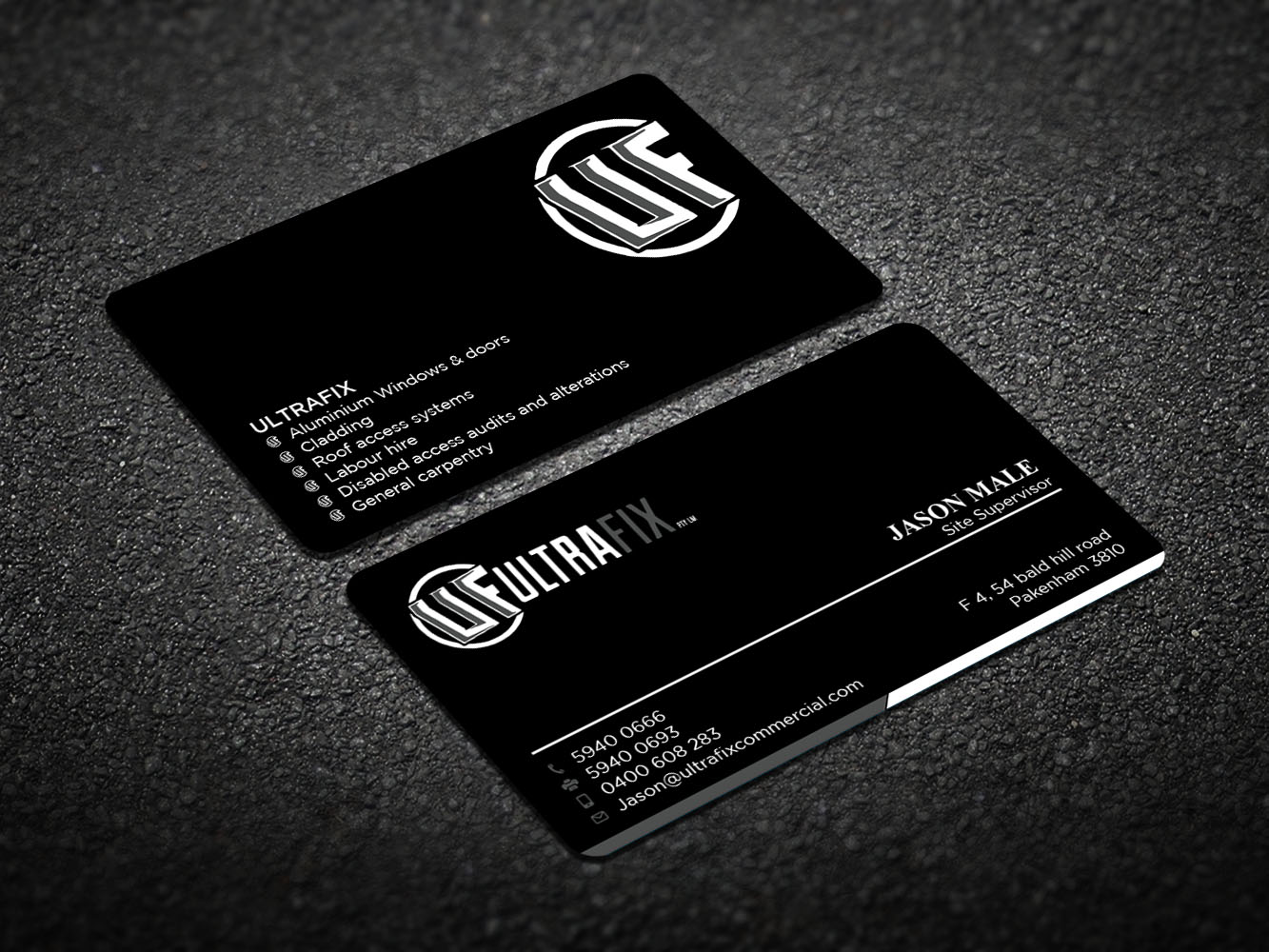 Business Card Design by Verified artistry (Design garden) for Ultrafix | Design #11661051