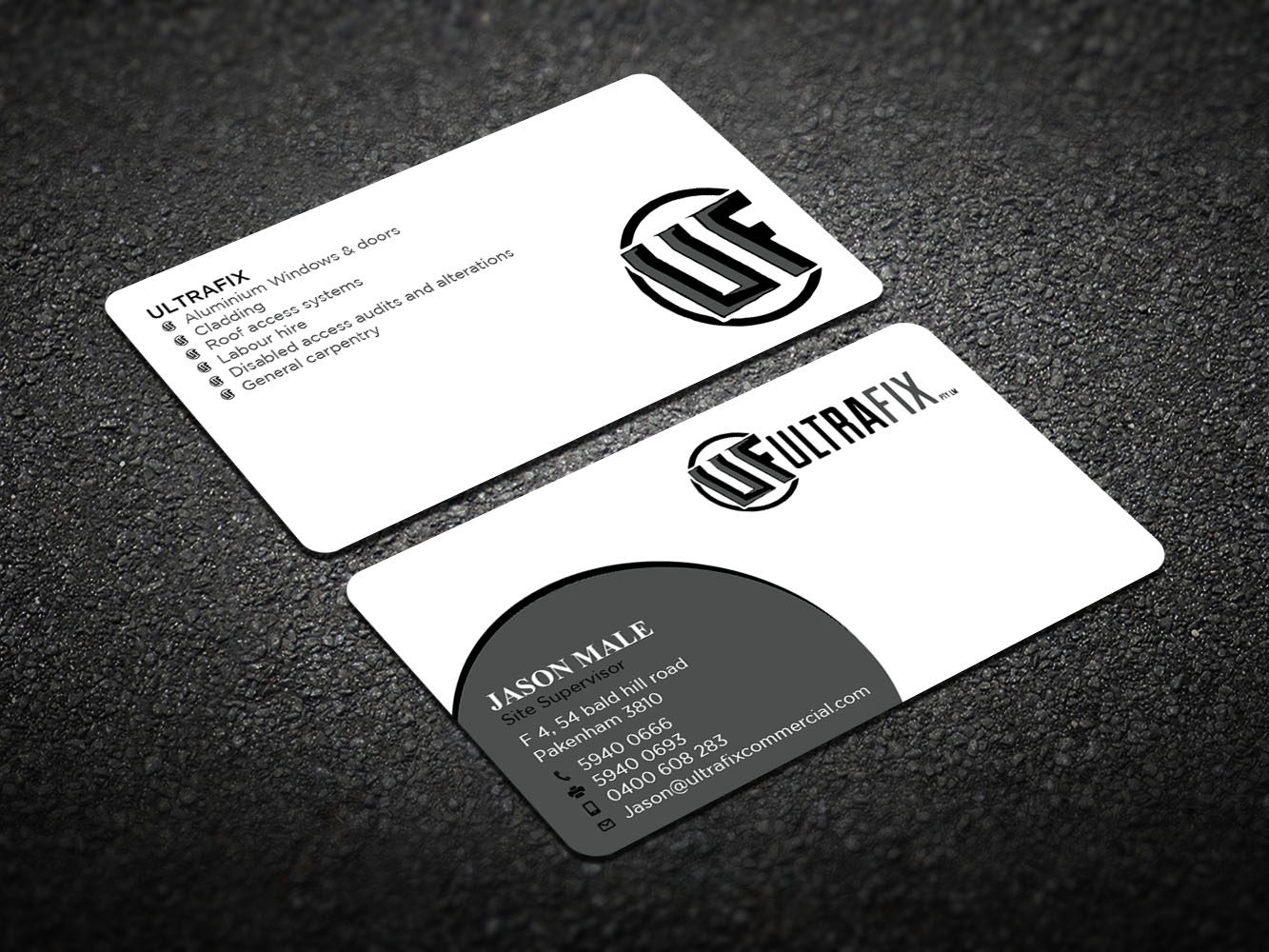 Business Card Design by Verified artistry (Design garden) for Ultrafix | Design #11661052