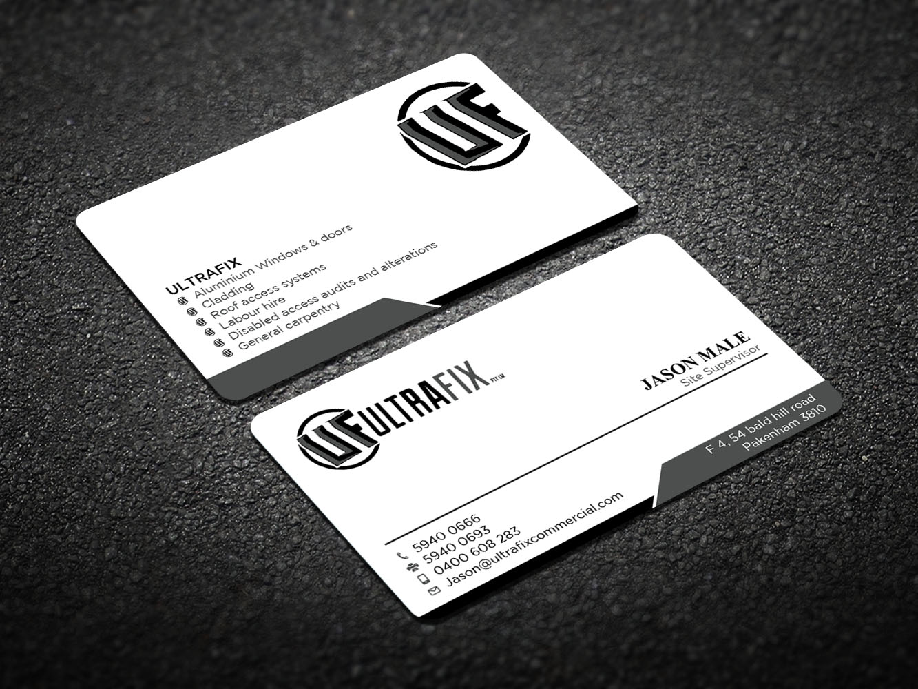 Business Card Design by Verified artistry (Design garden) for Ultrafix | Design #11661054