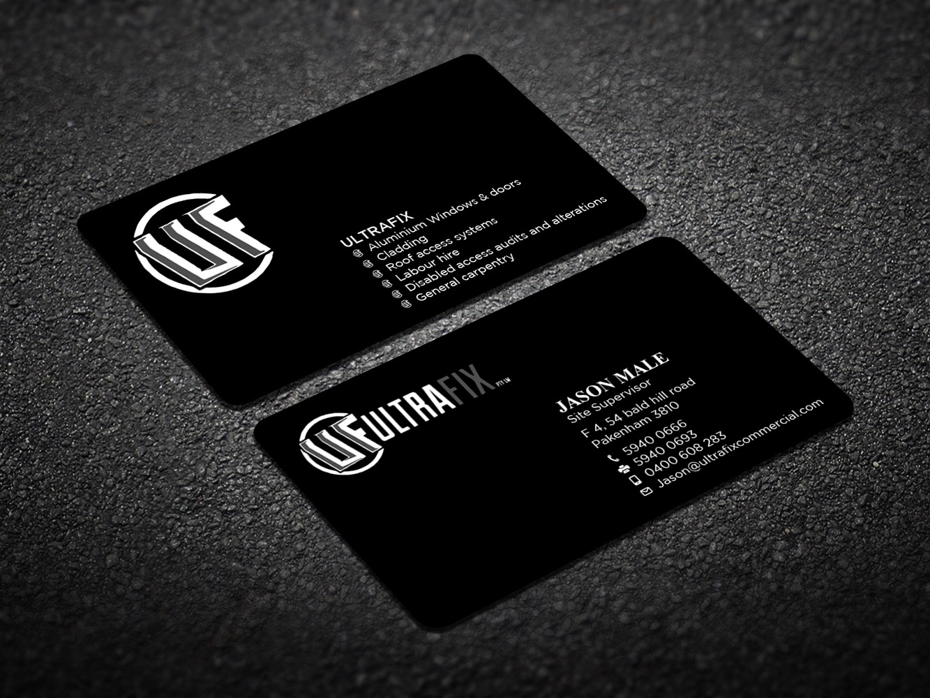 Business Card Design by Verified artistry (Design garden) for Ultrafix | Design #11661055