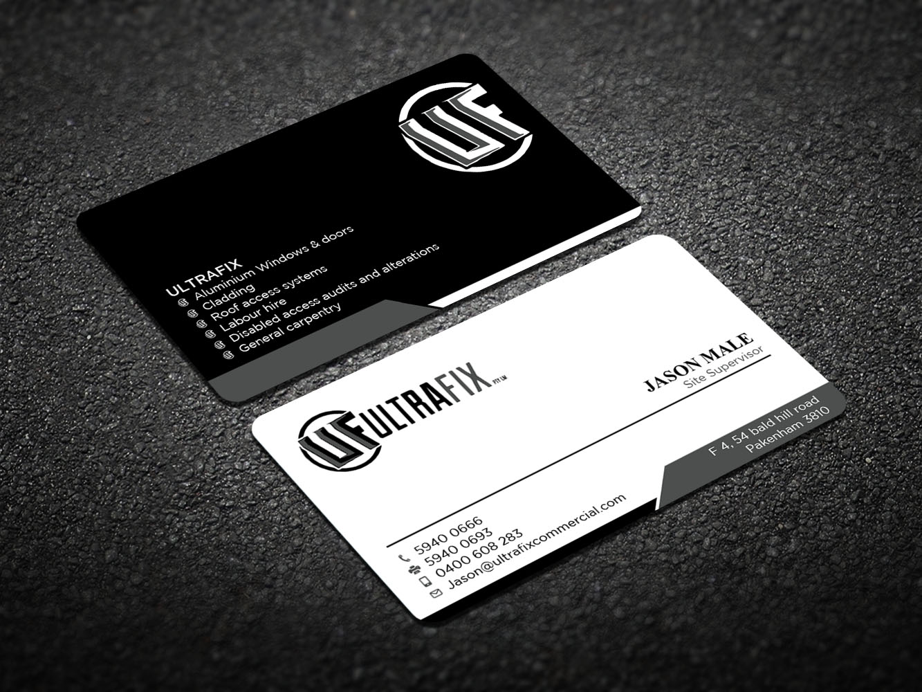 Business Card Design by Verified artistry (Design garden) for Ultrafix | Design #11661056