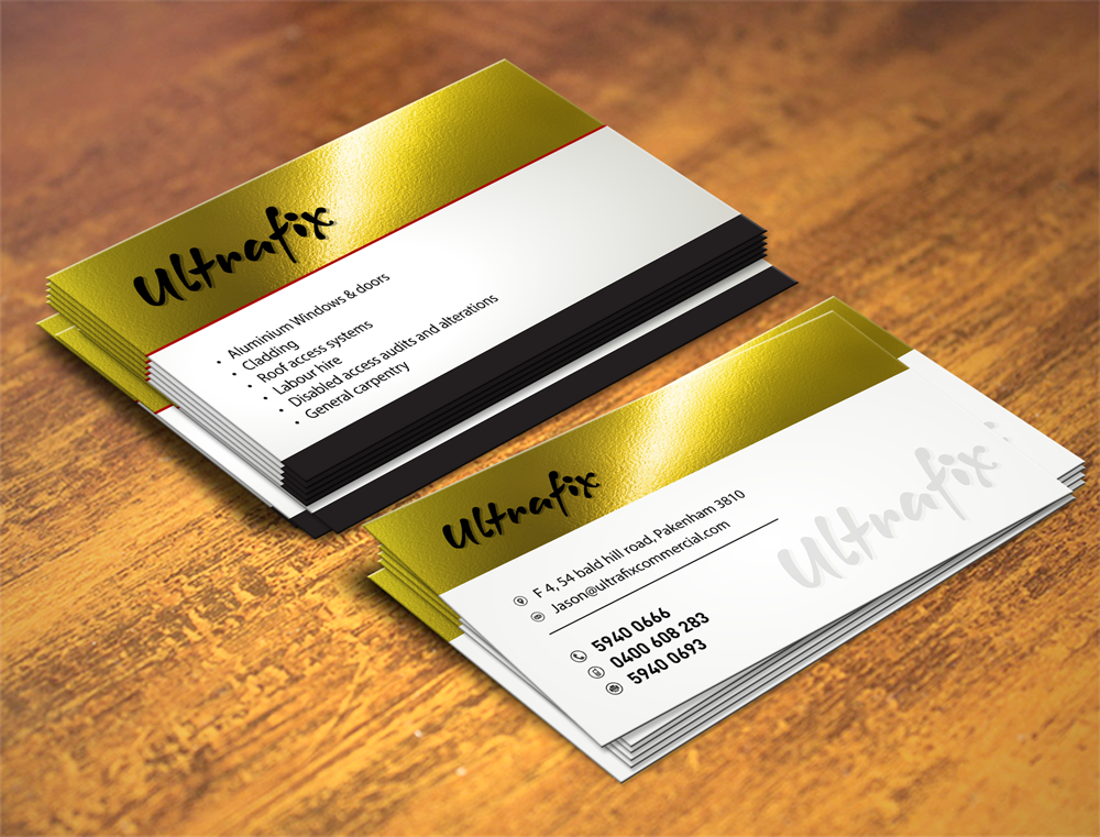 Business Card Design by Suren Amarathunga for Ultrafix | Design #11676864