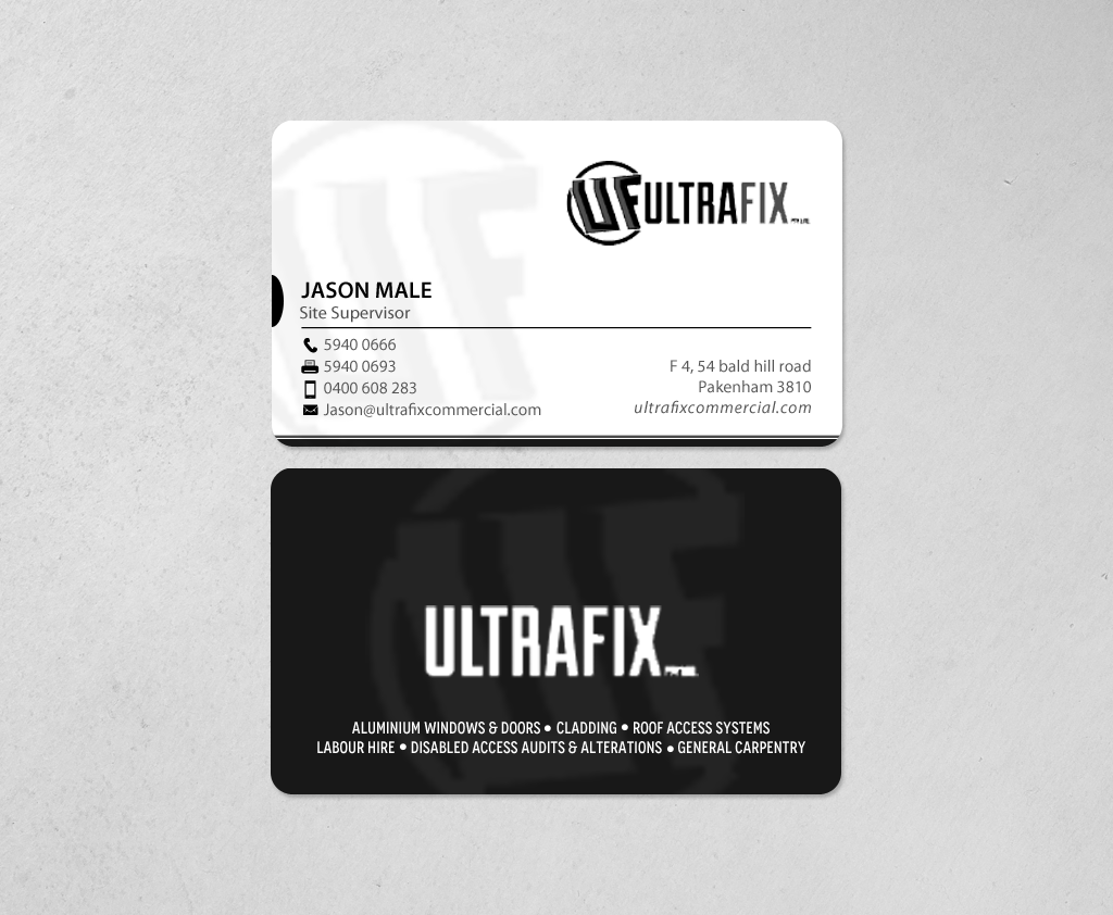 Business Card Design by chandrayaan.creative for Ultrafix | Design #11648029