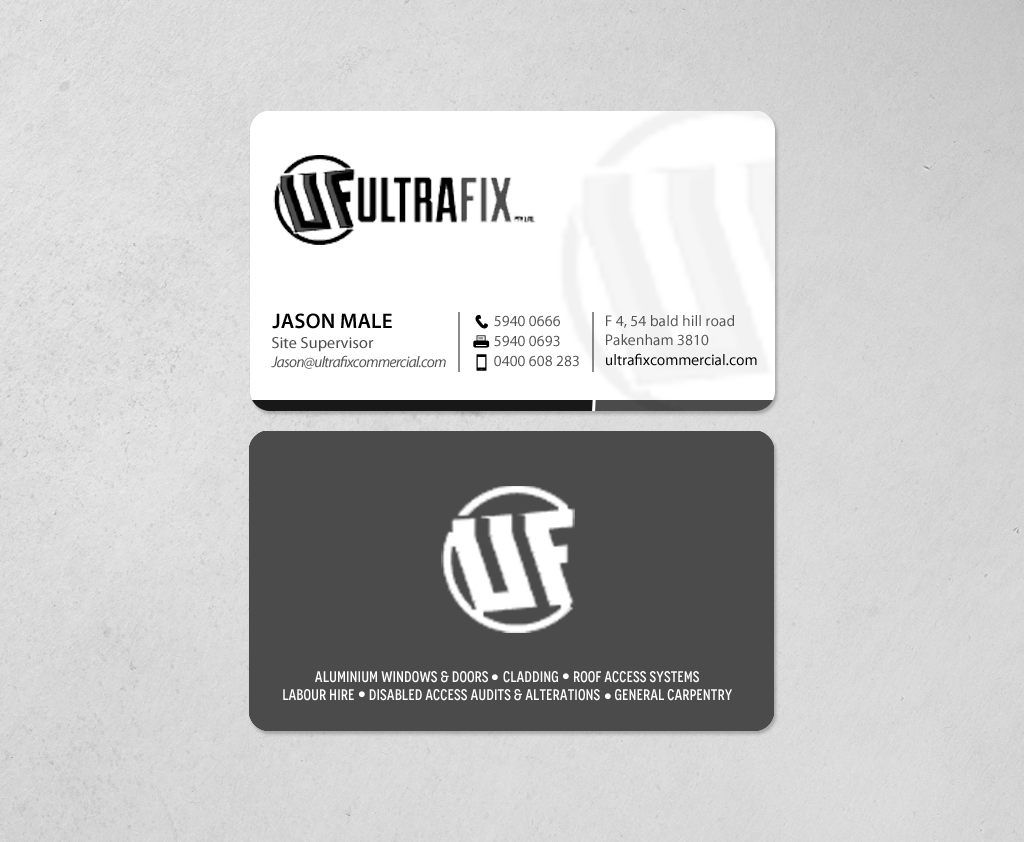 Design de Carte de Visite par chandrayaan.creative pour Ultrafix | Design #11648037